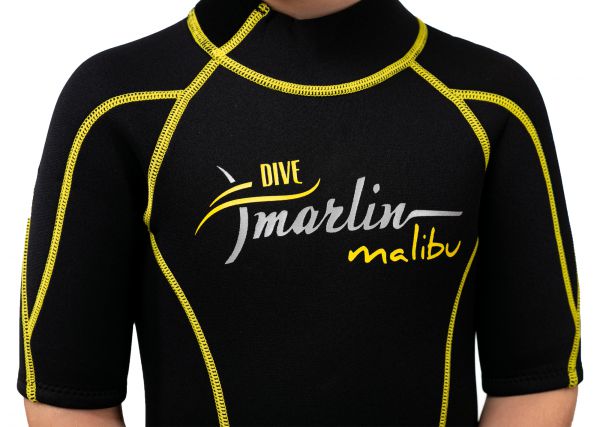 Гидрокостюм Marlin Malibu Shorty Junior Yellow/Black 2,5 мм