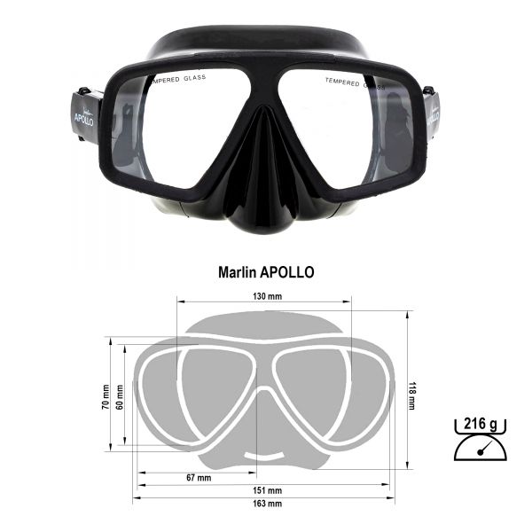 Marlin Apollo Black Mask