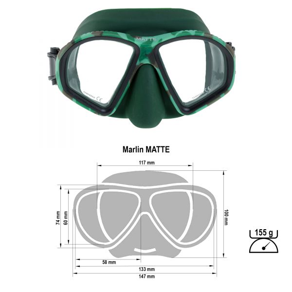 Marlin Matte Green Mask