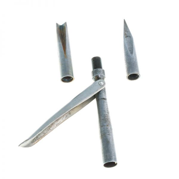 Harpoon speartip set with 1 flopper (crown + 4-sided)
