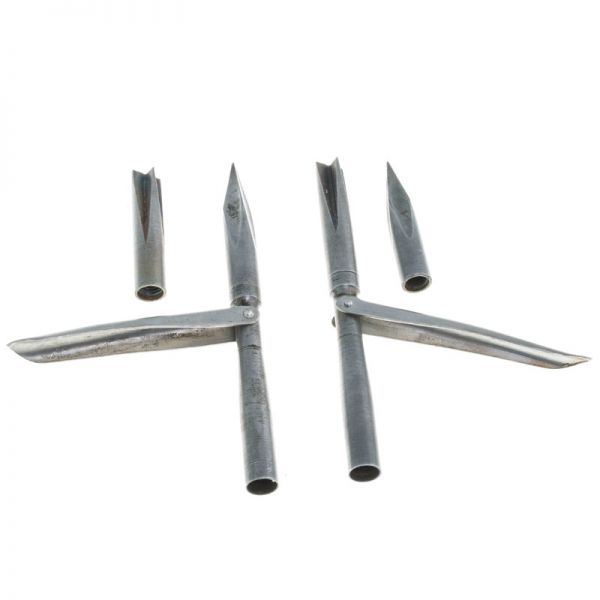 Harpoon speartip set with 1 flopper (crown + 4-sided)