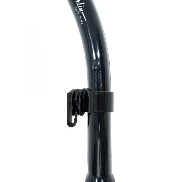 Marlin Dry Duo Black curved corrugated Snorkel