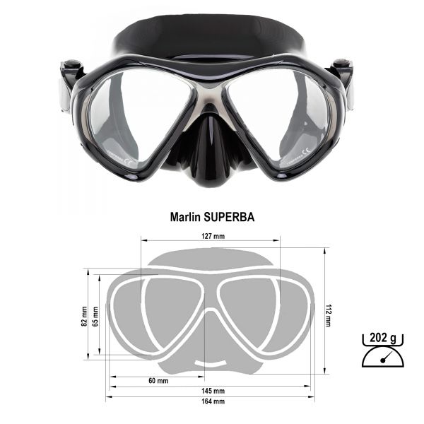 Marlin Superba Black/Titan Mask